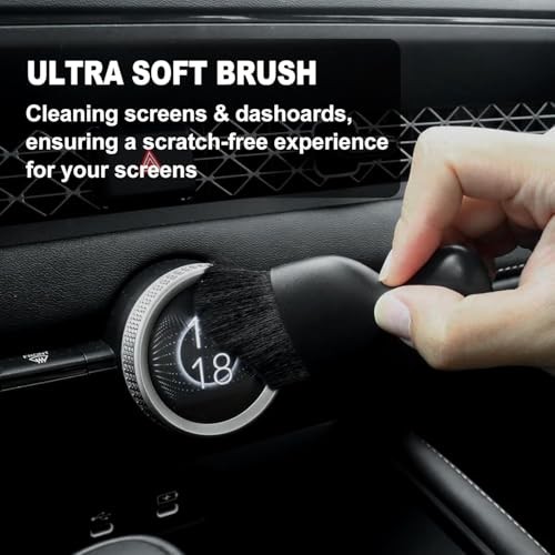 7PCS Car Detailing Brush Set - Ultra Soft Boars Hair - Car Interior Detailing