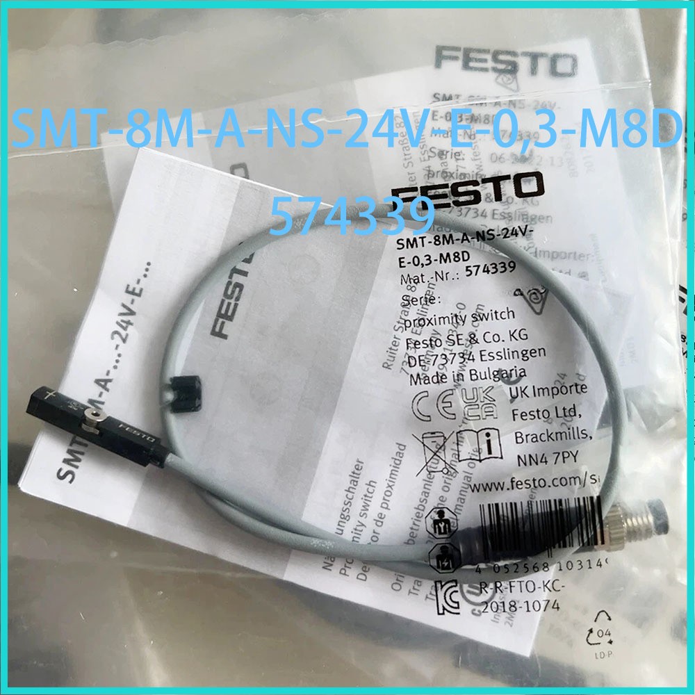 Original in stock Festo SMT-8M-A-NS-24V-E-0,3-M8D 574339 Position Sensor