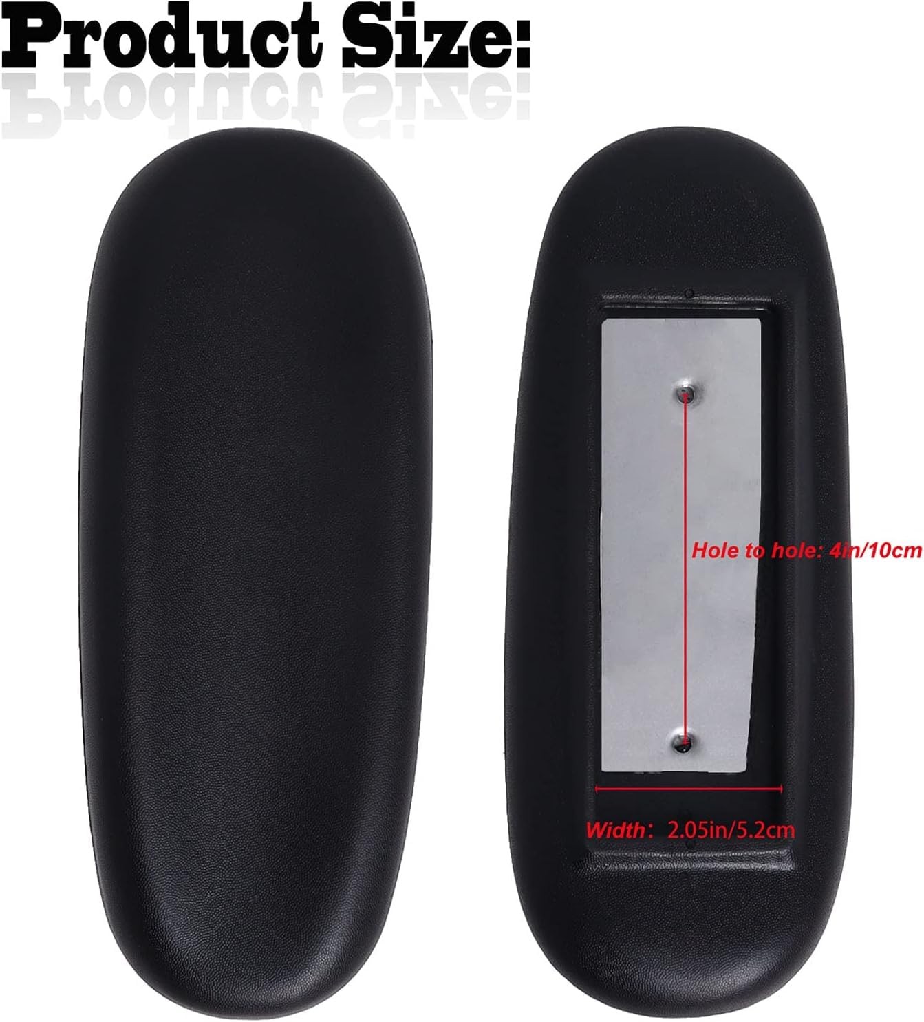 Office Chair Arm Rest Replacement Fits All Styles of Arms with 4" Mounting Ho...