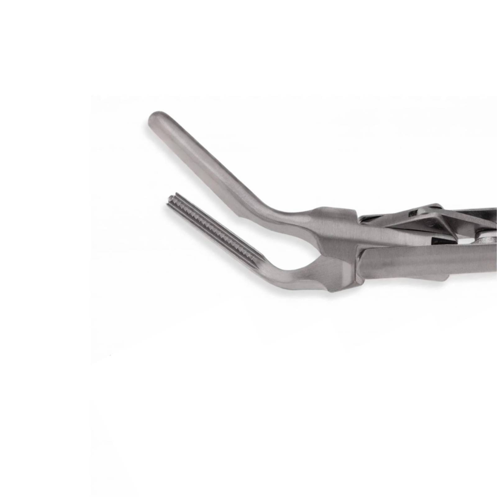 DeBakey Forceps – Angled 1mm Tips, 5mm Shaft, 28cm Working Length, 16" Total