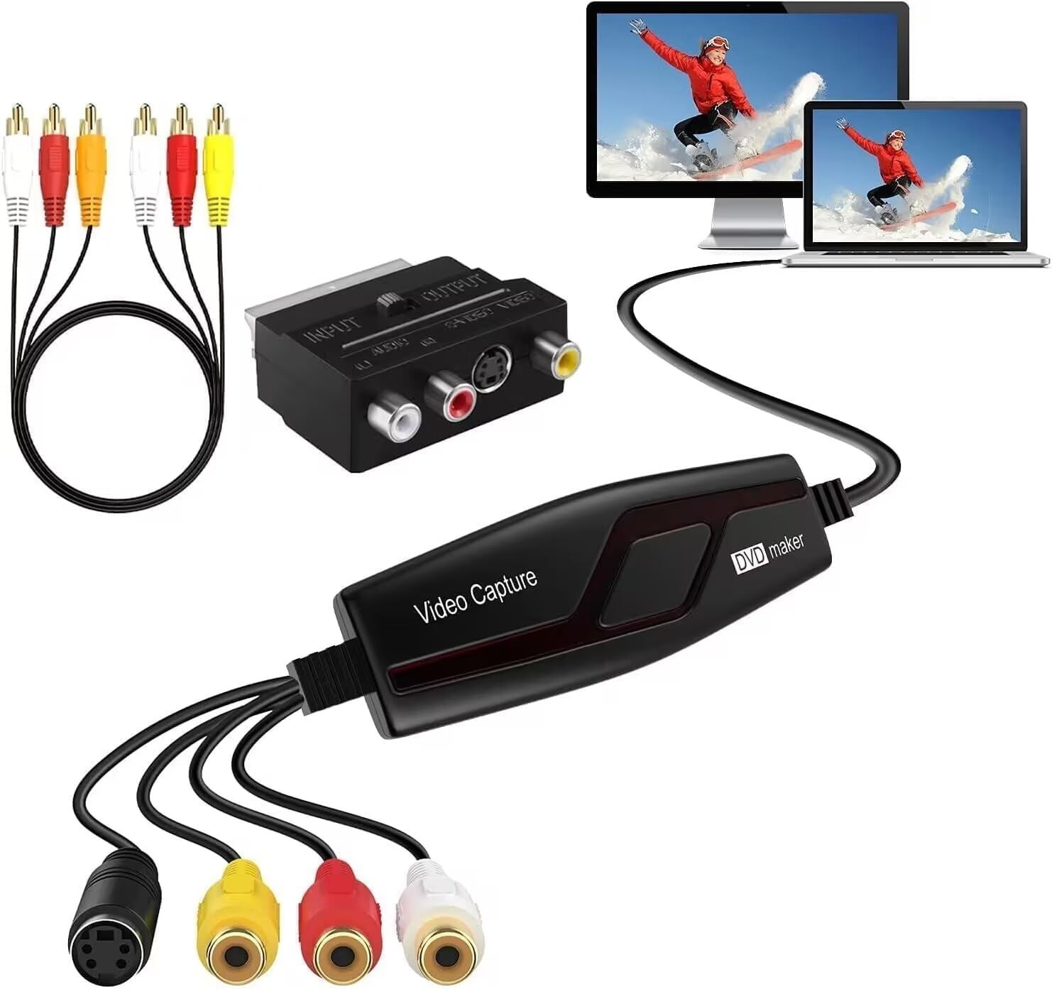 Universal VHS to Digital Converter for Mac & Windows - Effortless Video Transfer
