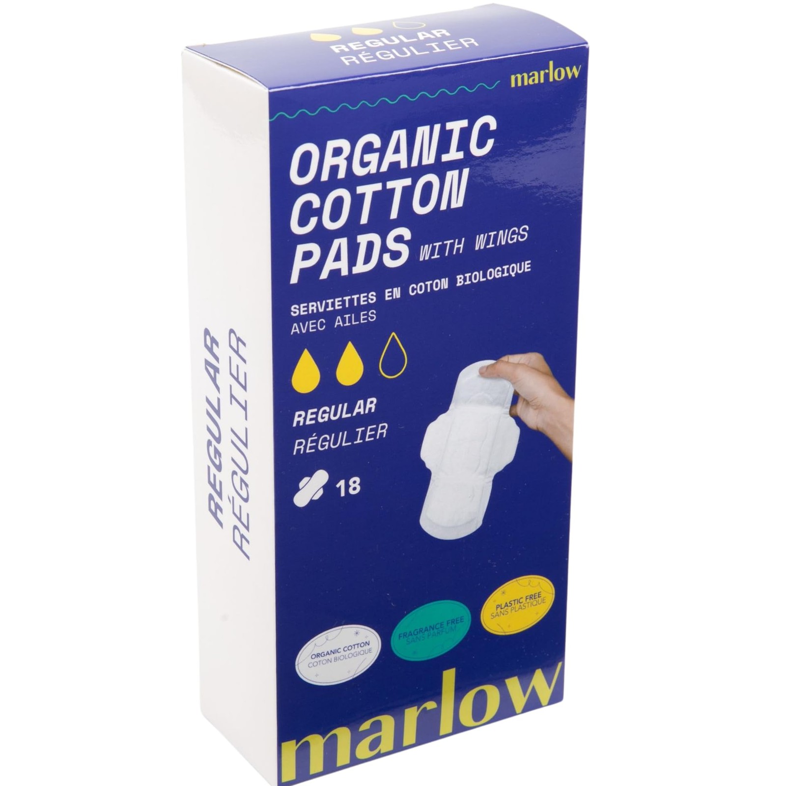 100% Organic Cotton Pads - Free from plastic, fragrance, dyes, chlorine-bleac...