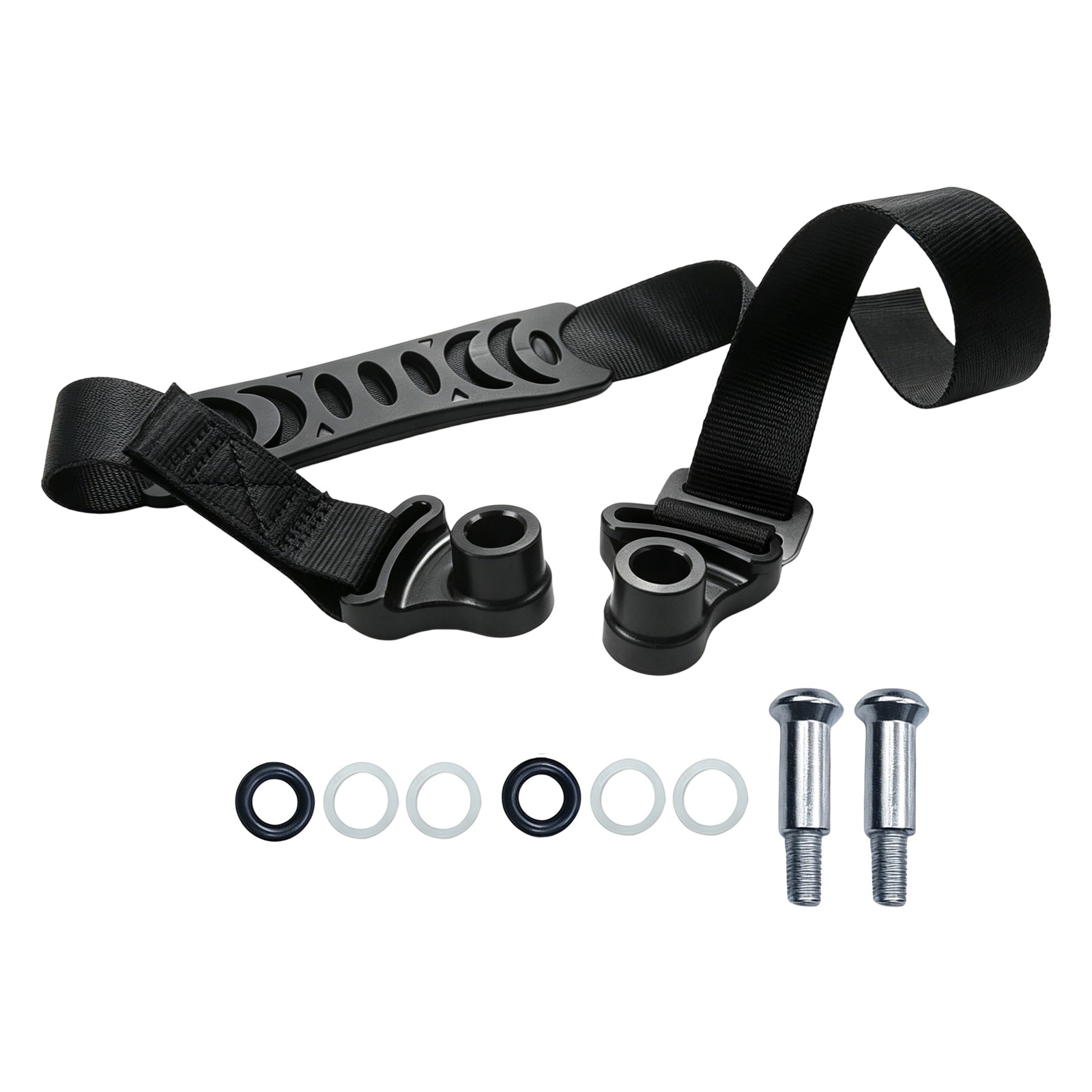 Black Motorcycle Tow Strap, Off-Road Motorcycle Rescue Pull Strap Durable New