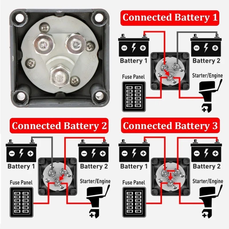 Battery Disconnect Switch Master,12V-48V Battery Shut Off Switch,....