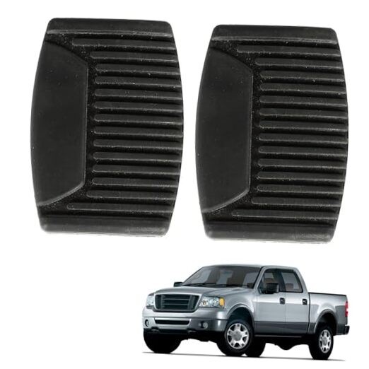 Pair Brake Clutch Pedal Pads Replacement for 1975-2008 F-250 F-350 B7A-2457-A