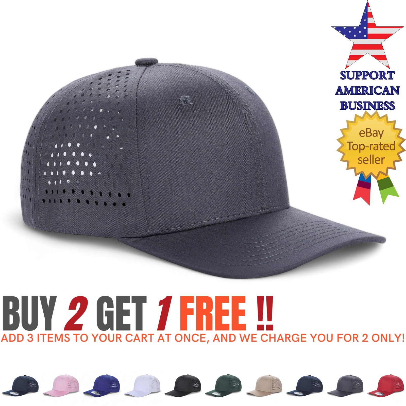 Baseball Cap Snapback Adjustable Mesh Trucker  Hat Ball Visor Caps Men Women