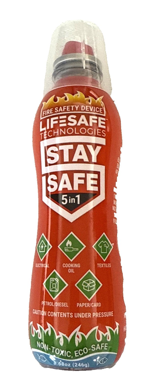 Fire Safety Device Lifesafe Technologies Stay Safe All In 1 Spray