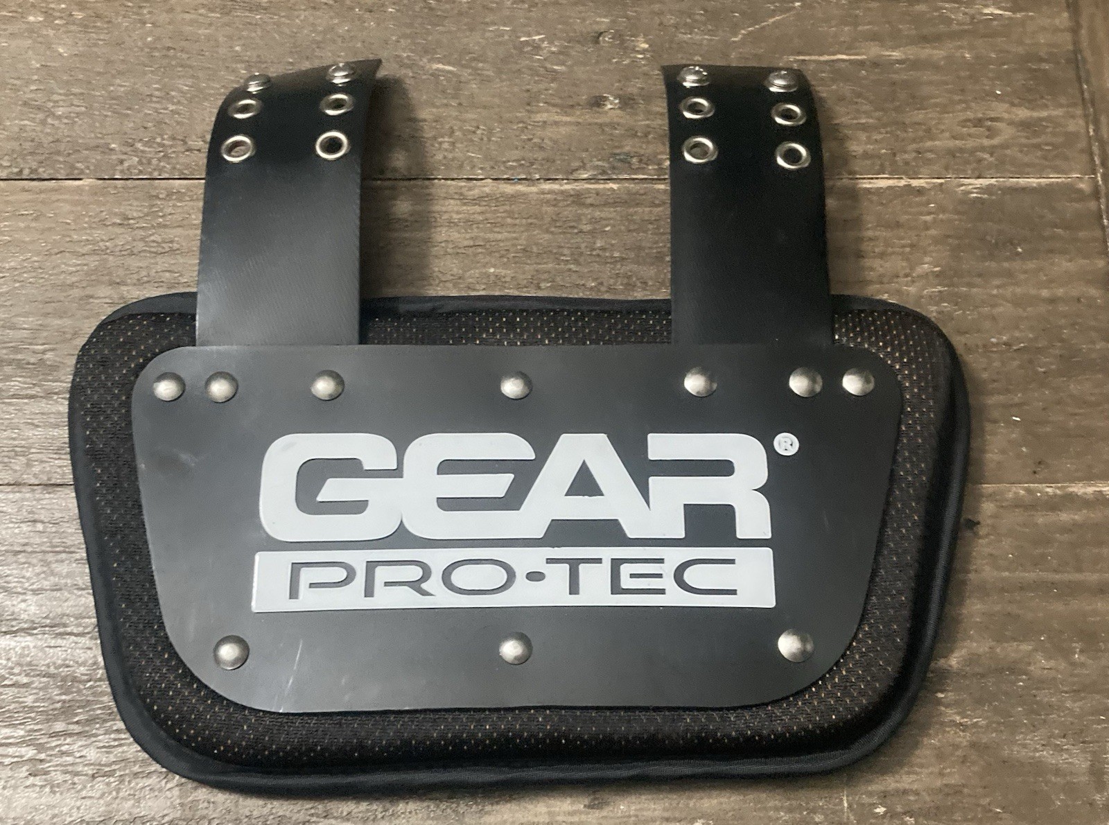 Gear Pro-Tech Football Back Plate Size Large Comes w/ Hardware to Attach Pads!