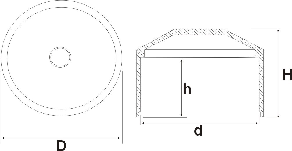 Fence Post Cap for Outer Dimension ∅ 38mm, Fence Caps Green, Post Cap Pyramid