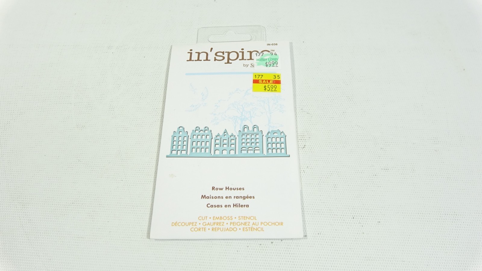 in'spire By Sizzix Metal Dies Row Houses IN-036