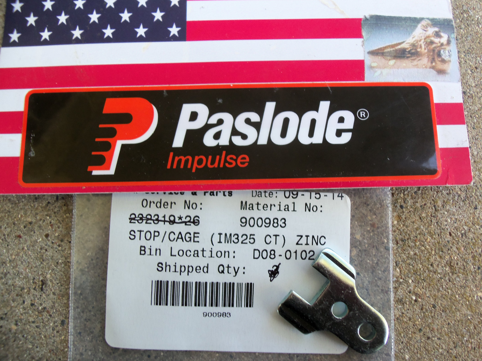 "NEW" Paslode  Part # 900983 Cage Stop