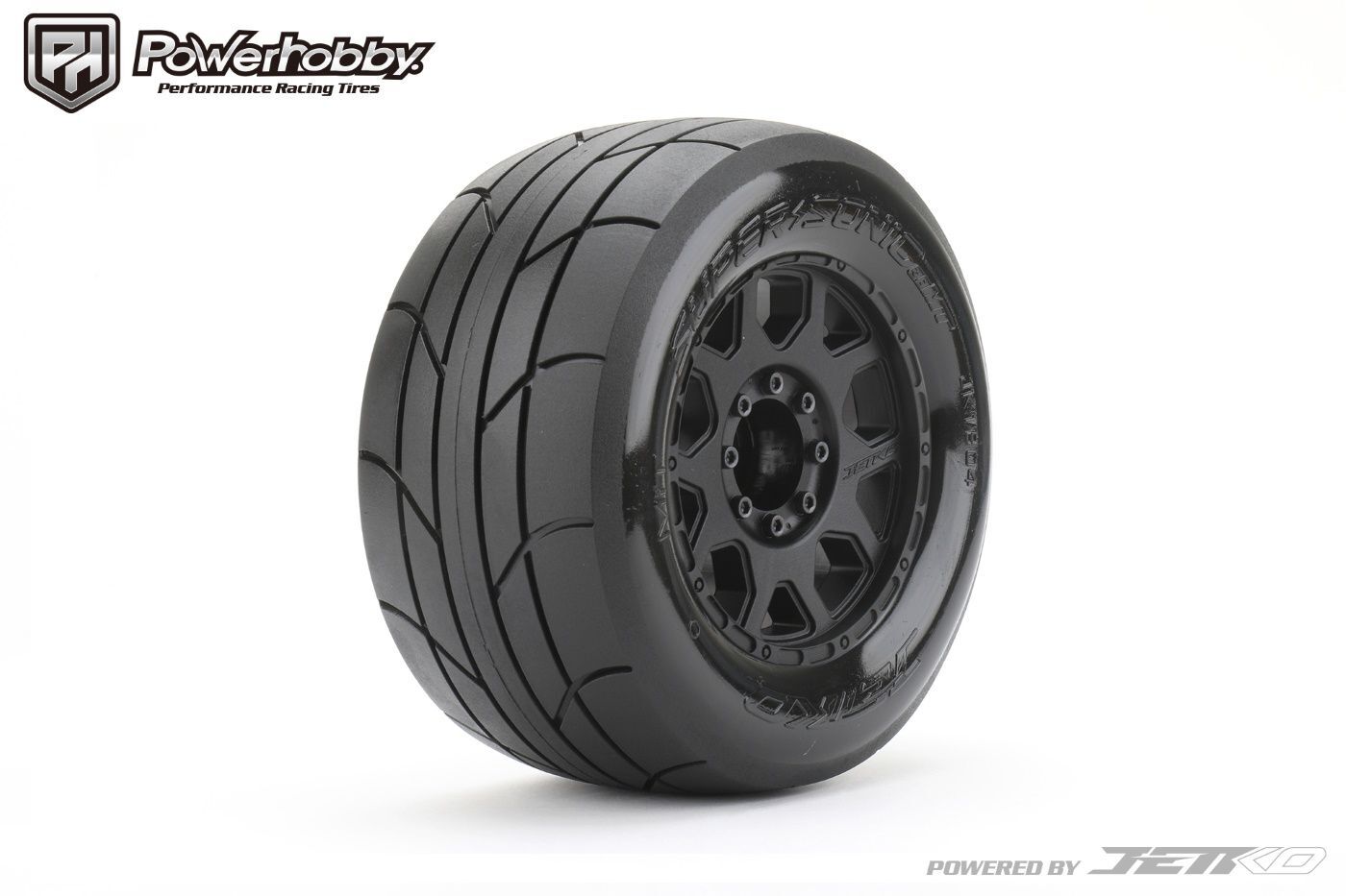 Powerhobby 1/8 MT 3.8 Super Sonic Belted Mounted Tires (4) Pri-Line