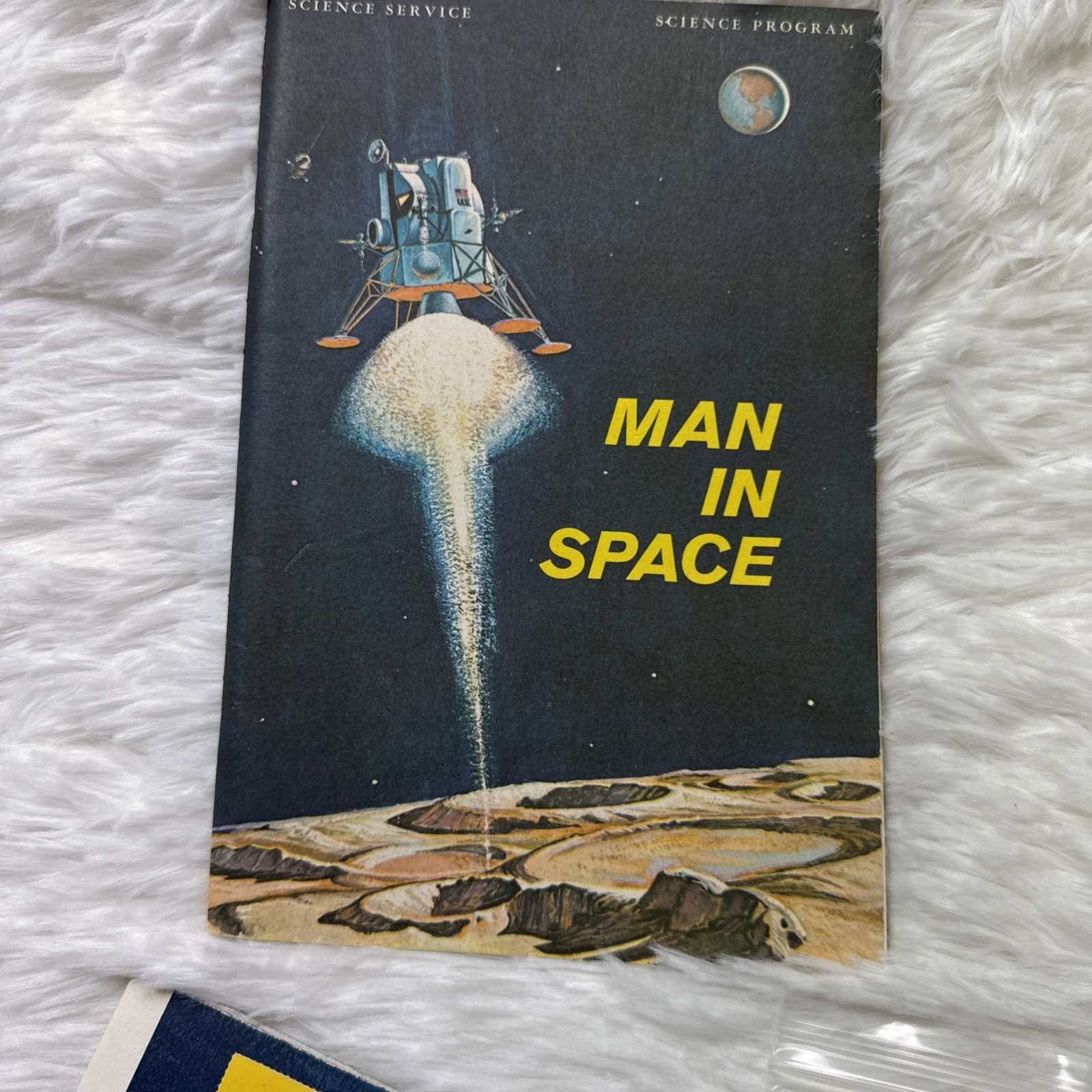 MAN IN SPACE By Marvin Stone Science Program Series 1965 Revised Ed Map Stickers
