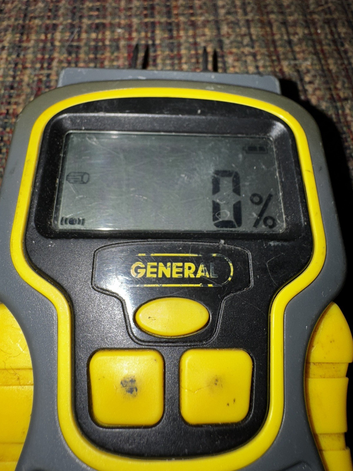 General Tools MMD4E Pin Type Digital Moisture Meter Wood Drywall