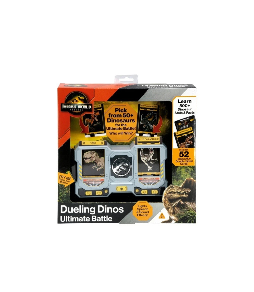 Jurassic World Rebirth Dueling Dinos Ultimate Battle Card Game T-Rex Raptor