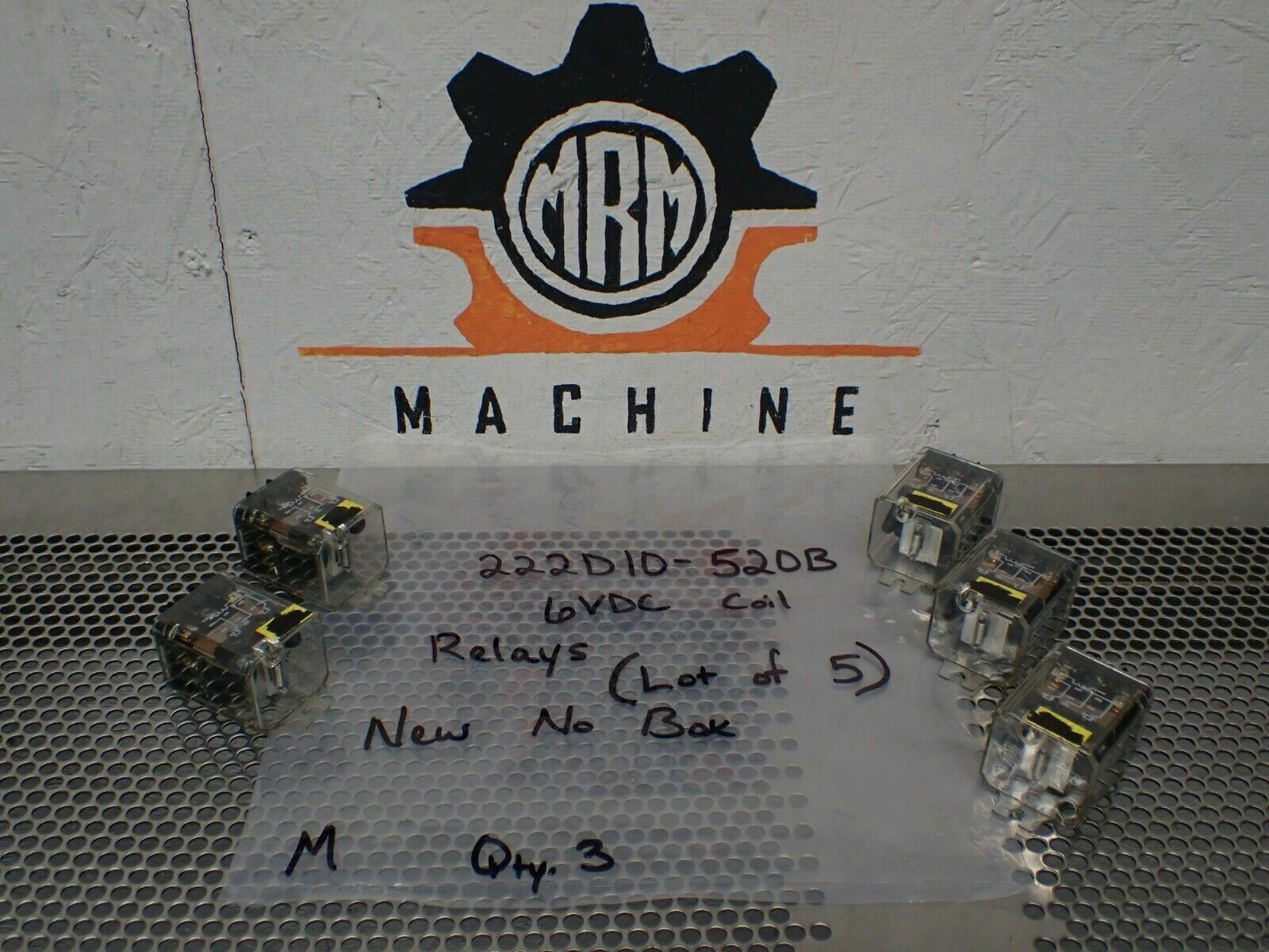 222D10-520B Relays 6VDC Coil New No Box (Lot of 5) See All Pictures