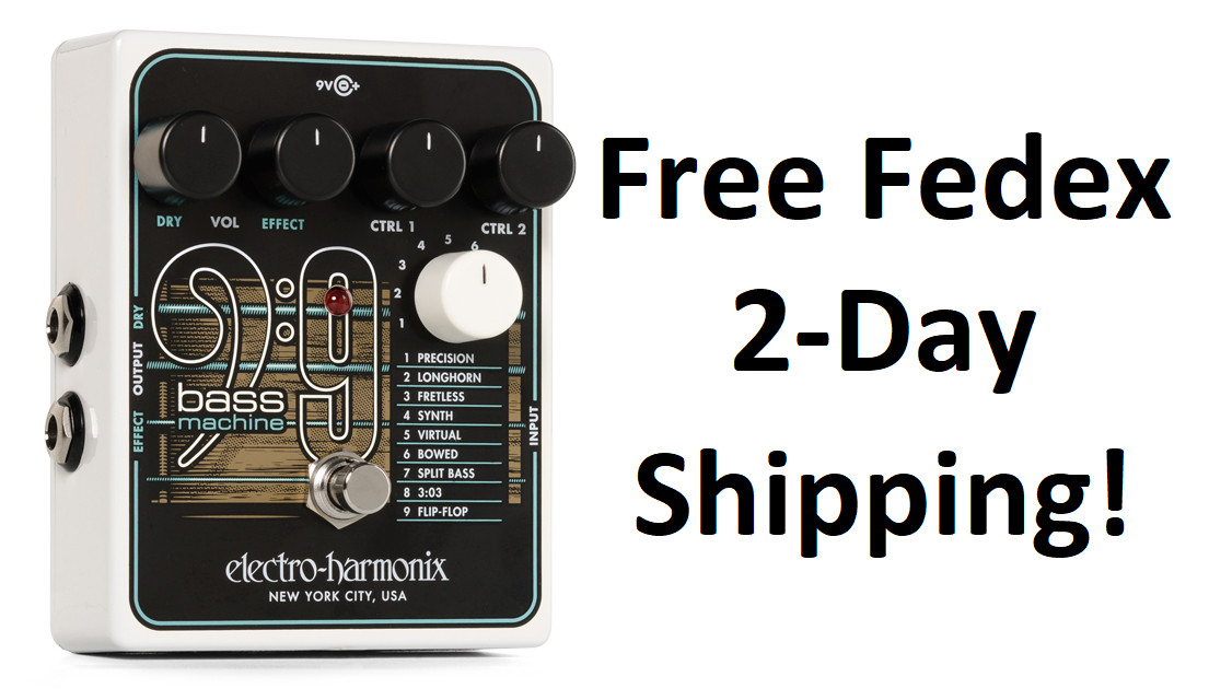 New Electro-Harmonix EHX BASS9 Bass Machine Guitar Effects Pedal