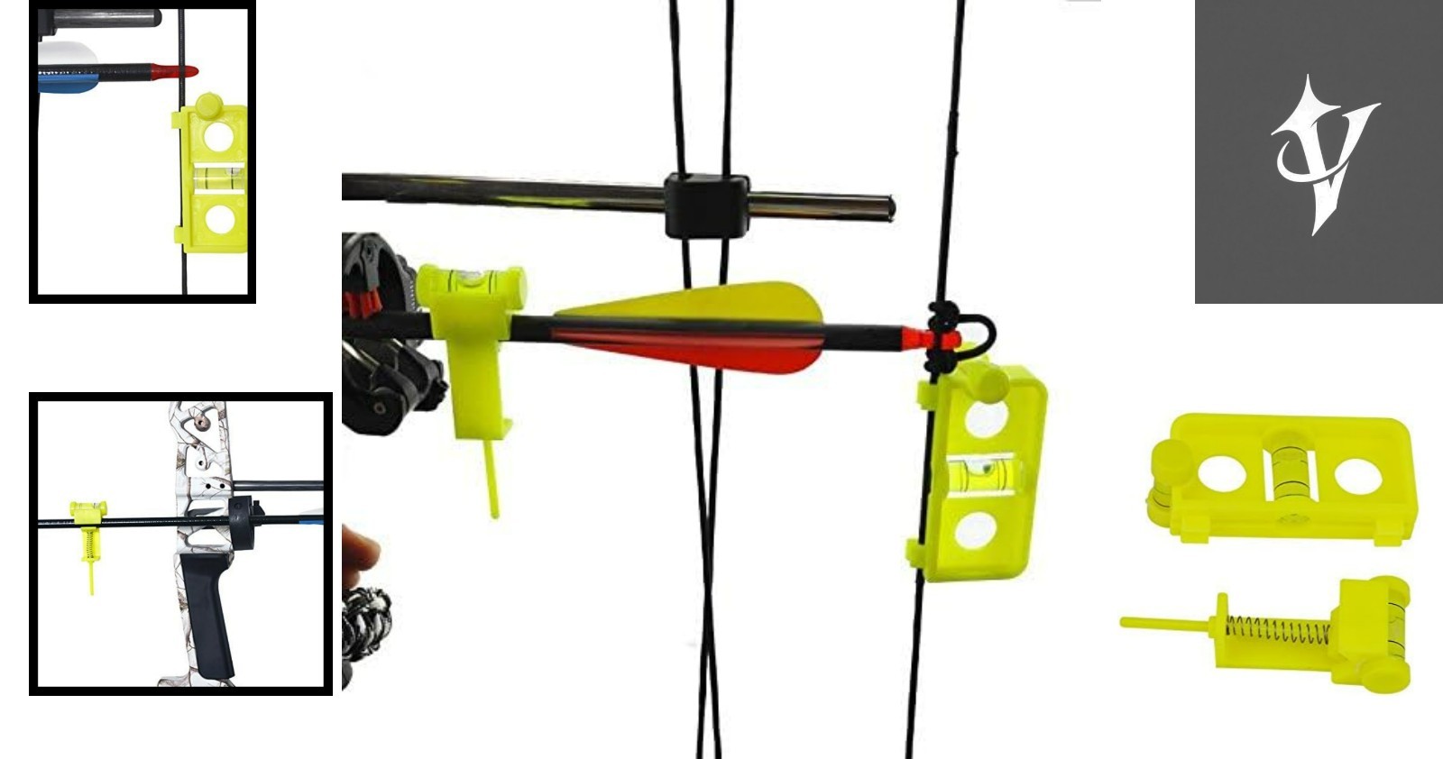 Compact Yellow String Level for Archery: Ideal for Tuning and Mounting