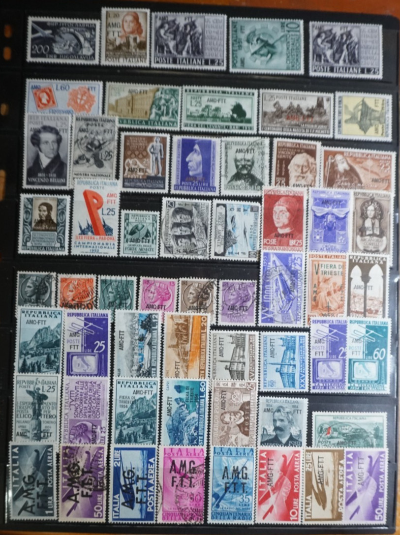 Trieste occupation stamps fine lot mint and used