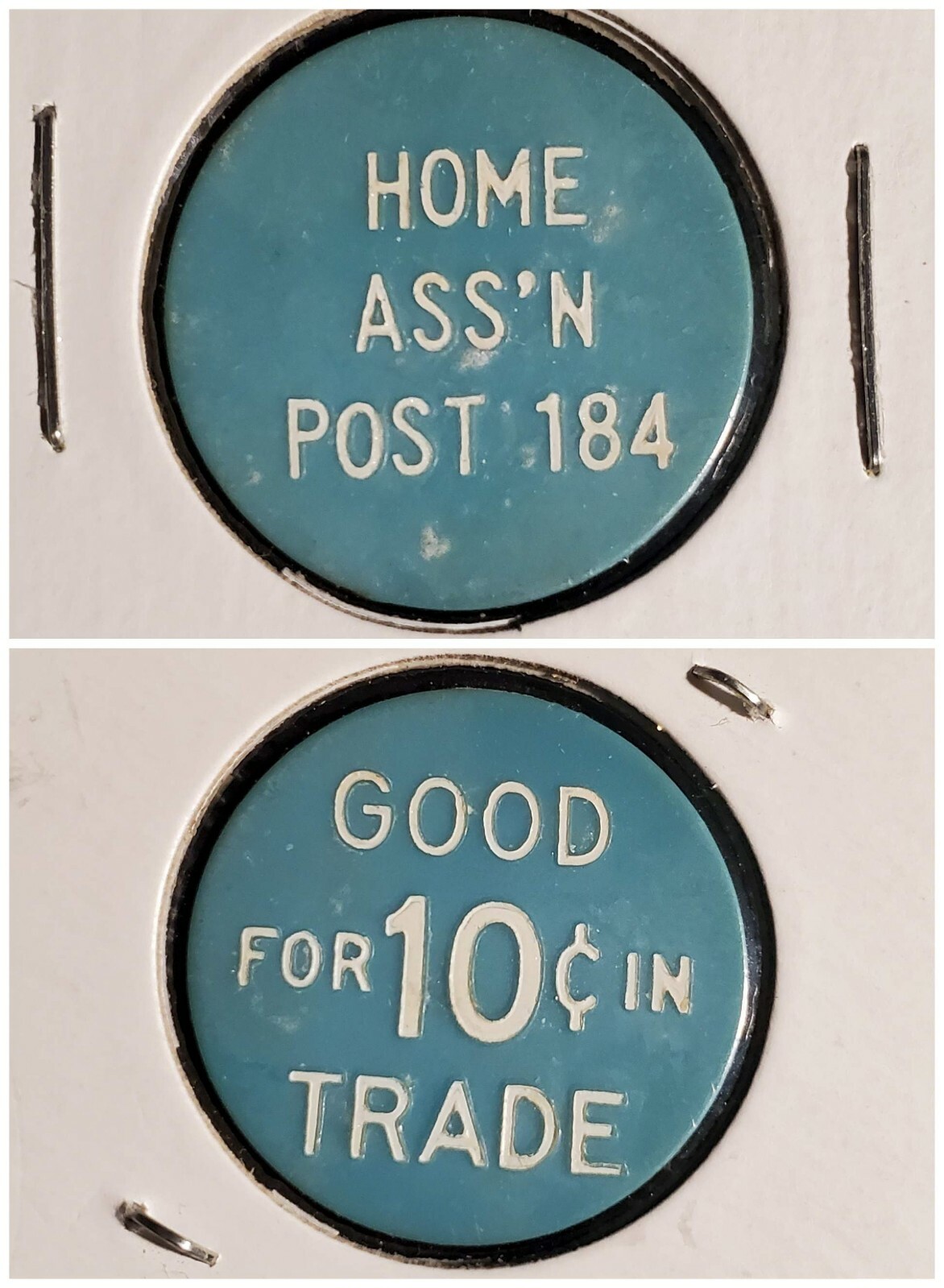 Home Association Post 184 East Greenville PA Good for 10c in trade tokens gft388