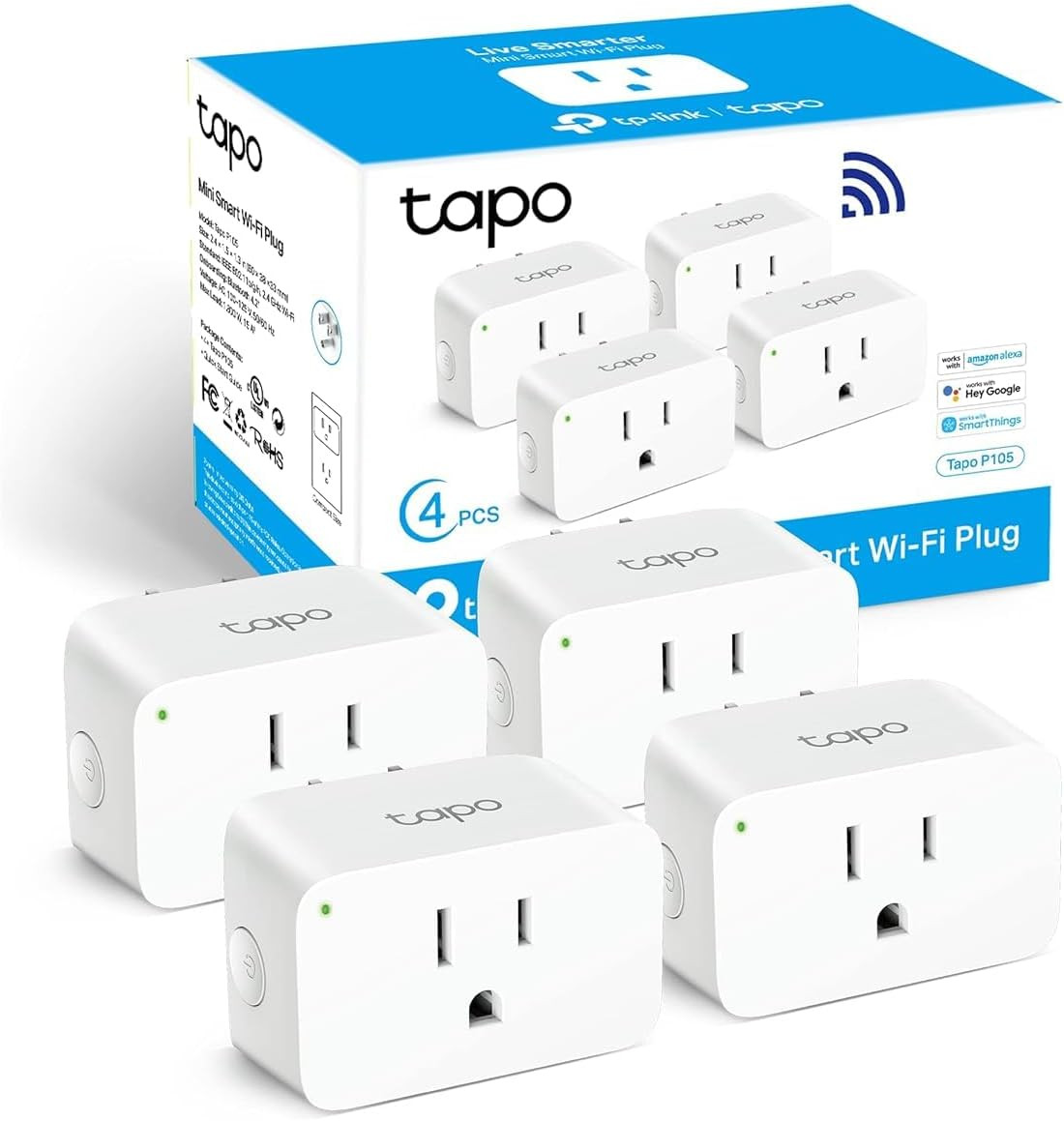 Smart Plug Mini 15A, Smart Home Wi-Fi Plug, Super Easy Setup, Compatible with...
