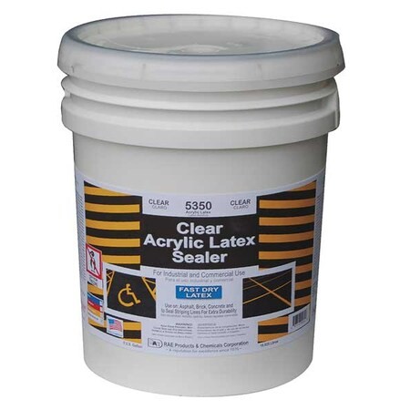 Rae 5350-05 Sealer, 5 Gal, Clear, Acrylic, Semi Gloss