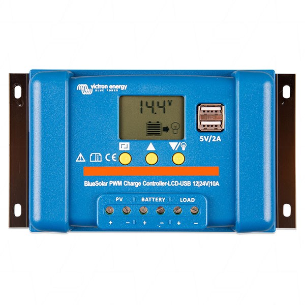 Victron Energy BlueSolar PWM-LCDUSB-10A Bluesolar 12V/24V 10A PWM LCD+USB Solar