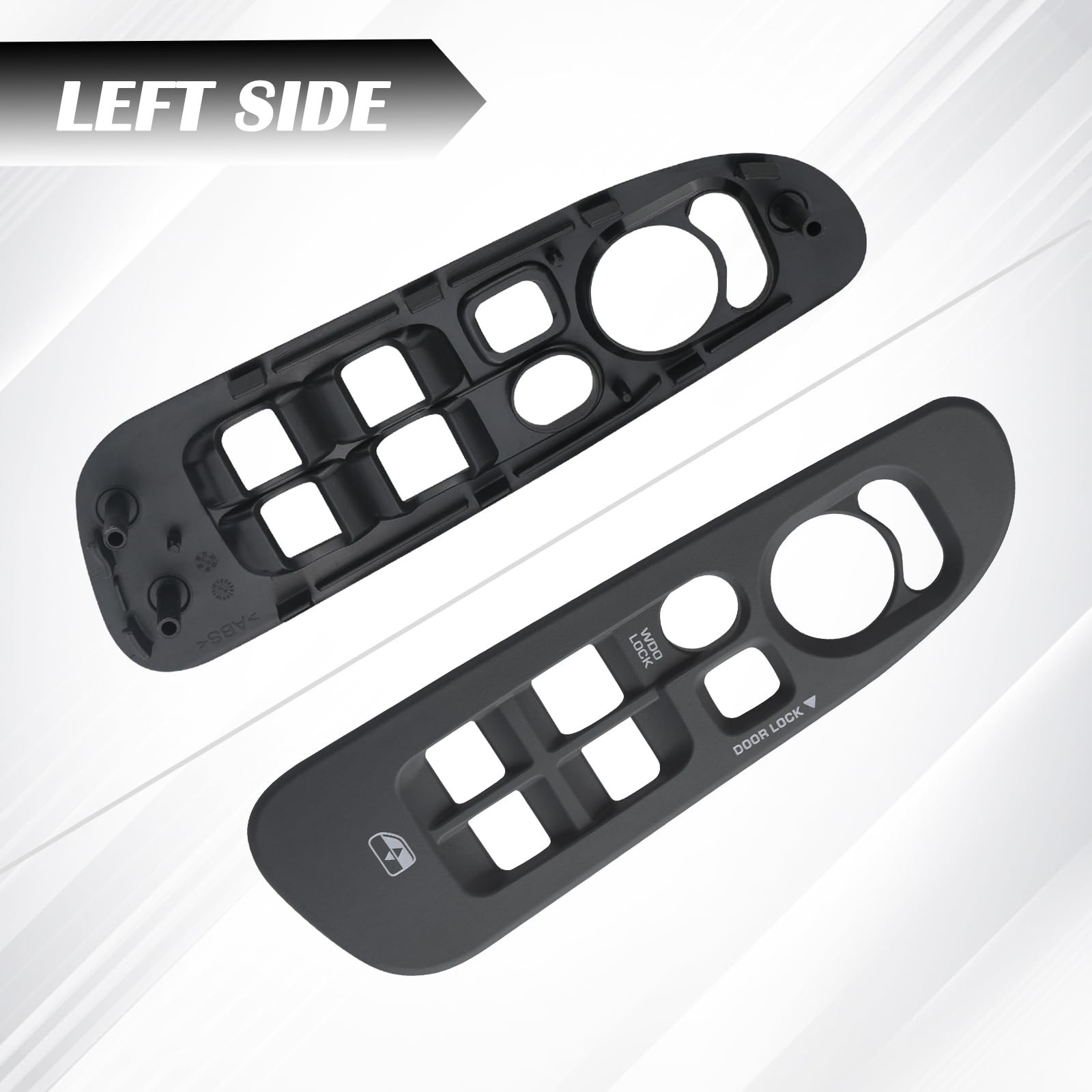 TQPONLY Door Window Switch Bezel,Front Driver and Left Right, Grey