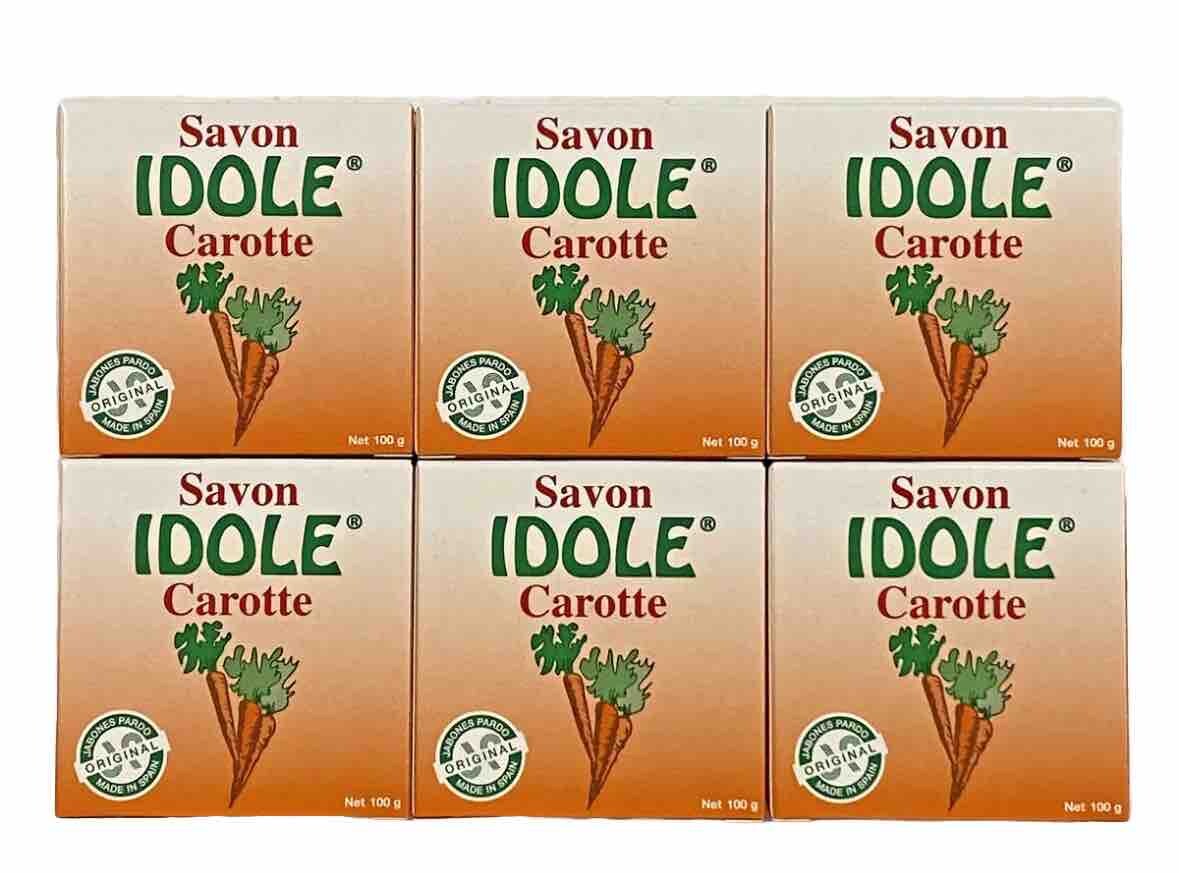 6  Pack IDOLE Carrot Soap 100g each  Made In EU FREE SHIPPING