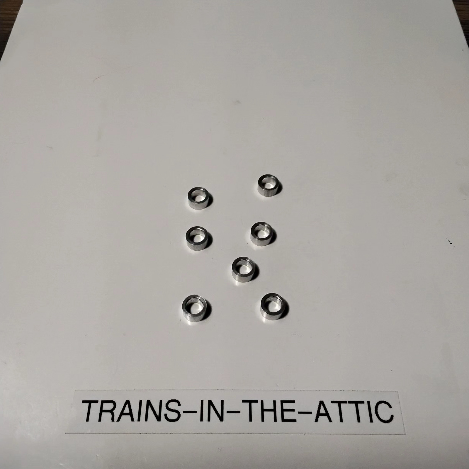 LIONEL 2055-67 ALUMINUM .145 SIDEROD SPACER PACK OF (8)