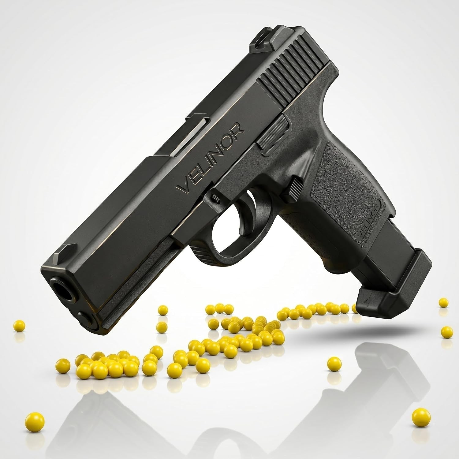 Kids Role Play Police Gun Toy Soft Ball Blaster with Ammo Included