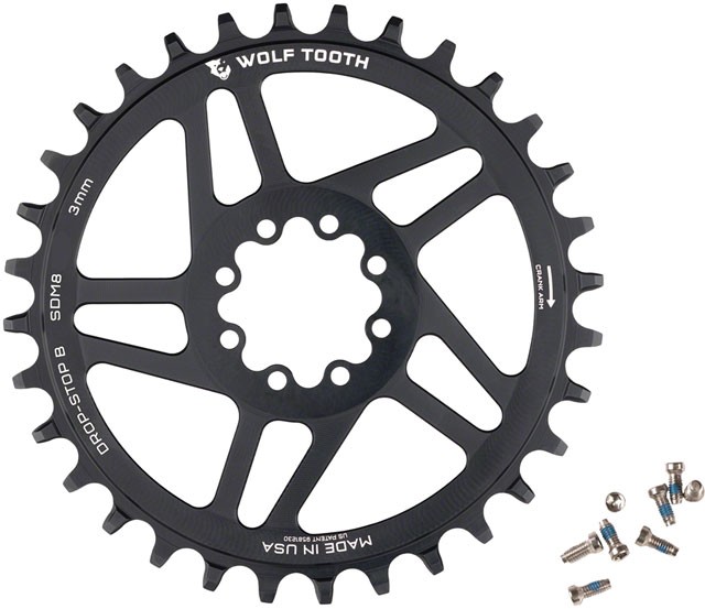 Wolf Tooth Direct Mount Chainring - 30t, SRAM Direct Mount, Drop-Stop B, For SRA