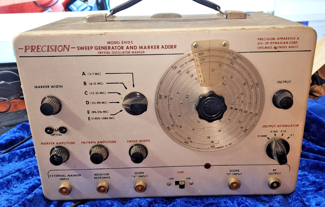 Vintage Precision E-410E Sweep Signal Generator parts only