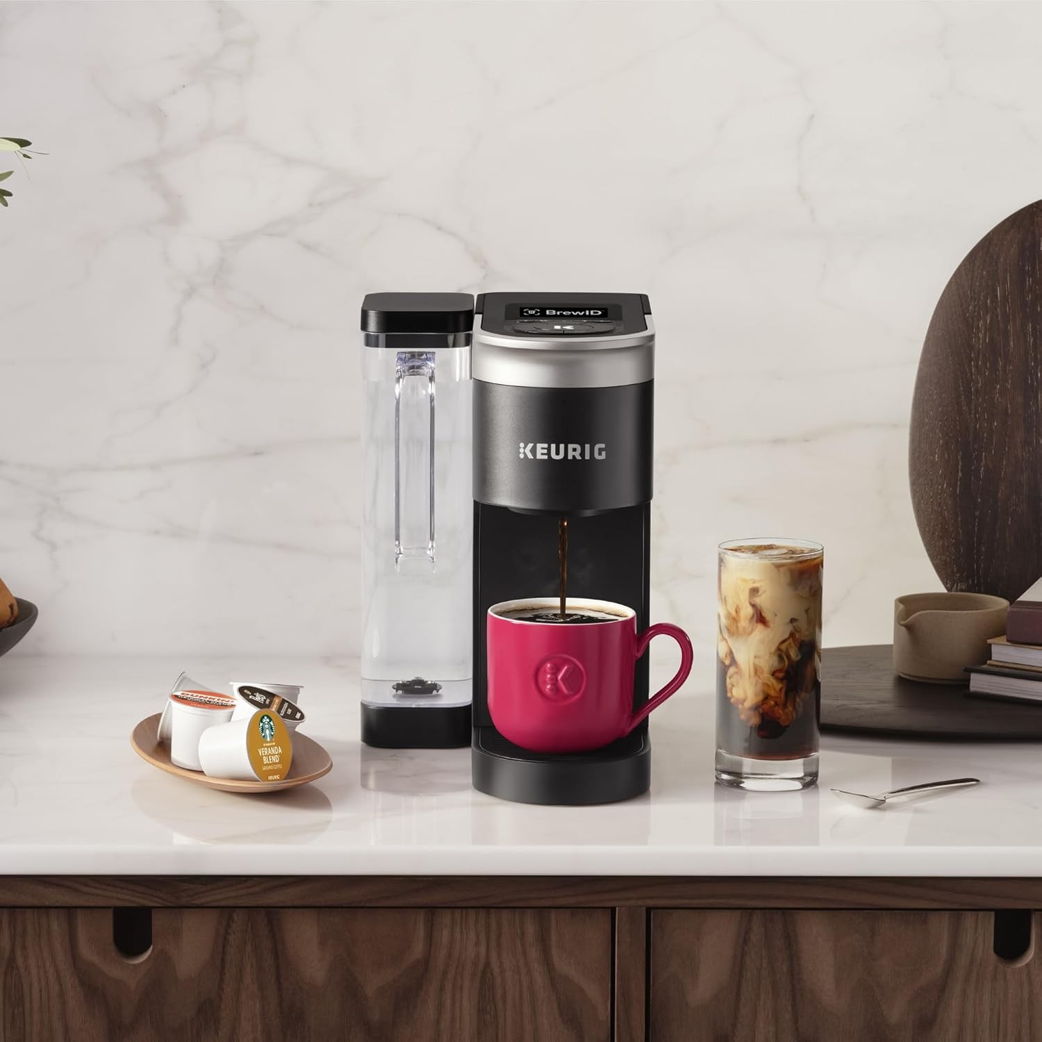 Programmable Coffee Maker, MultiStream Technology, Brews 6-12oz Cup Sizes, Black