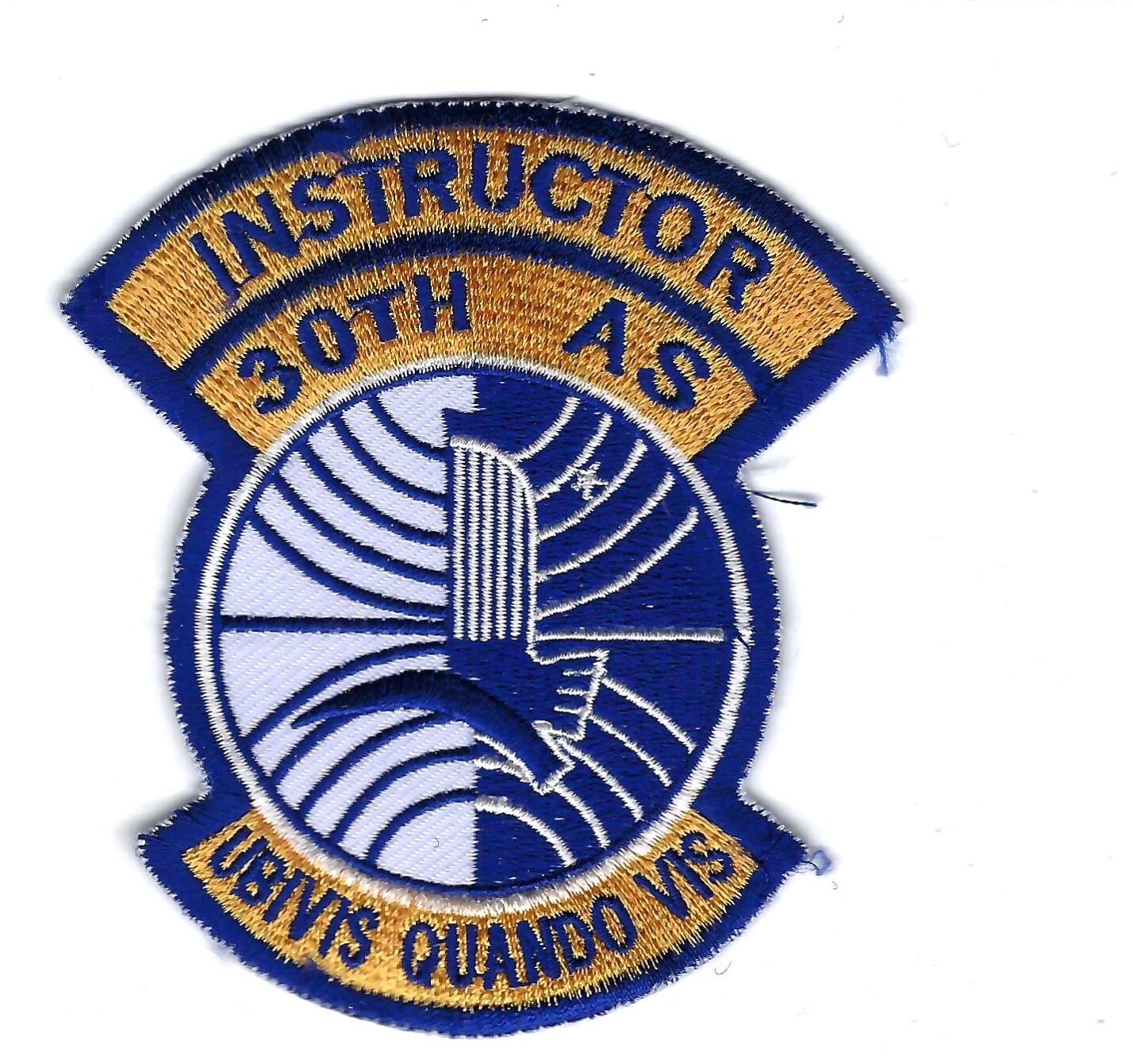 PATCH USAF 30TH AS AIRLIFT SQ INSTRUCTOR   McGUIRE AFB            AS-15