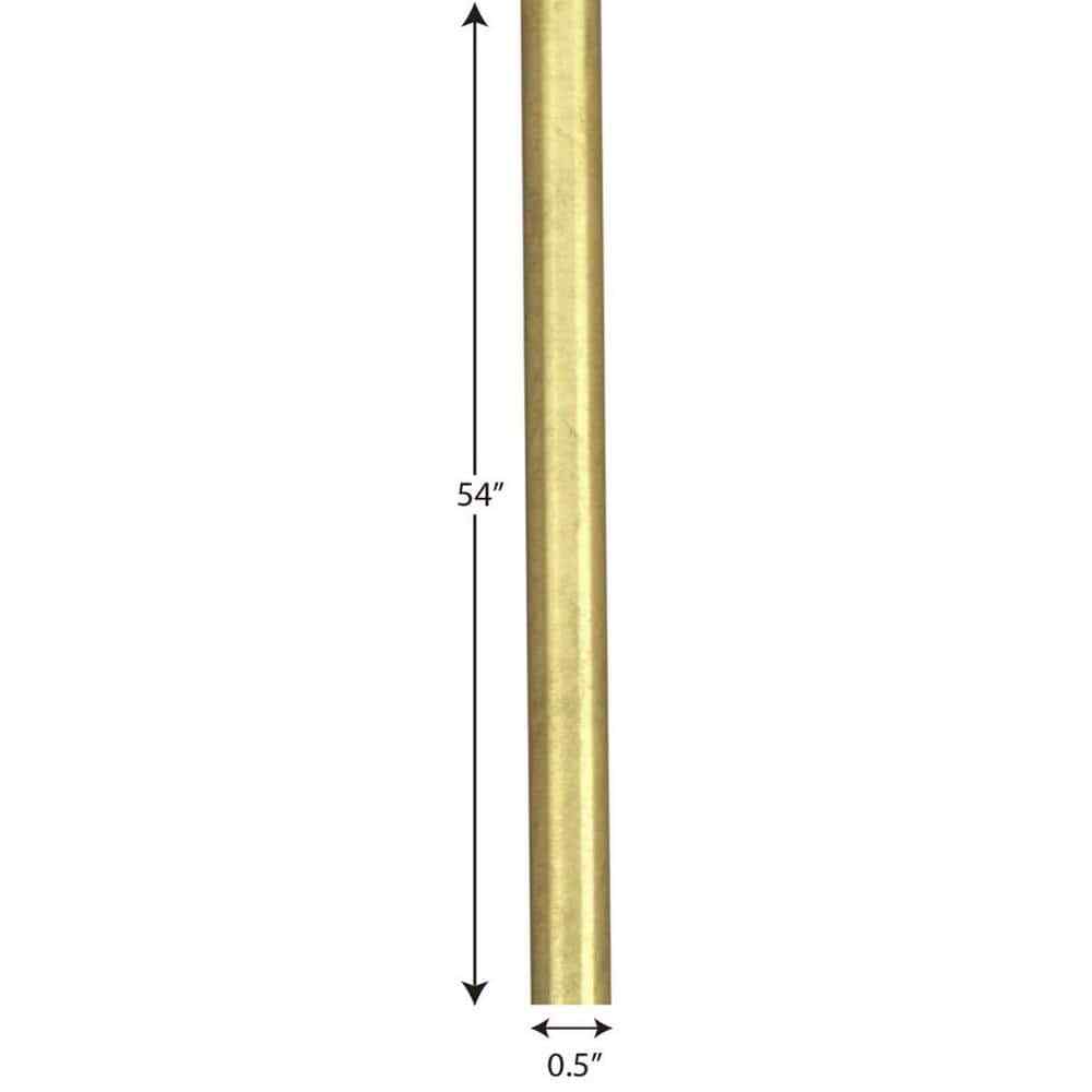 Progress Lighting 54 in. Brushed Brass Finish Stem Extension Kit