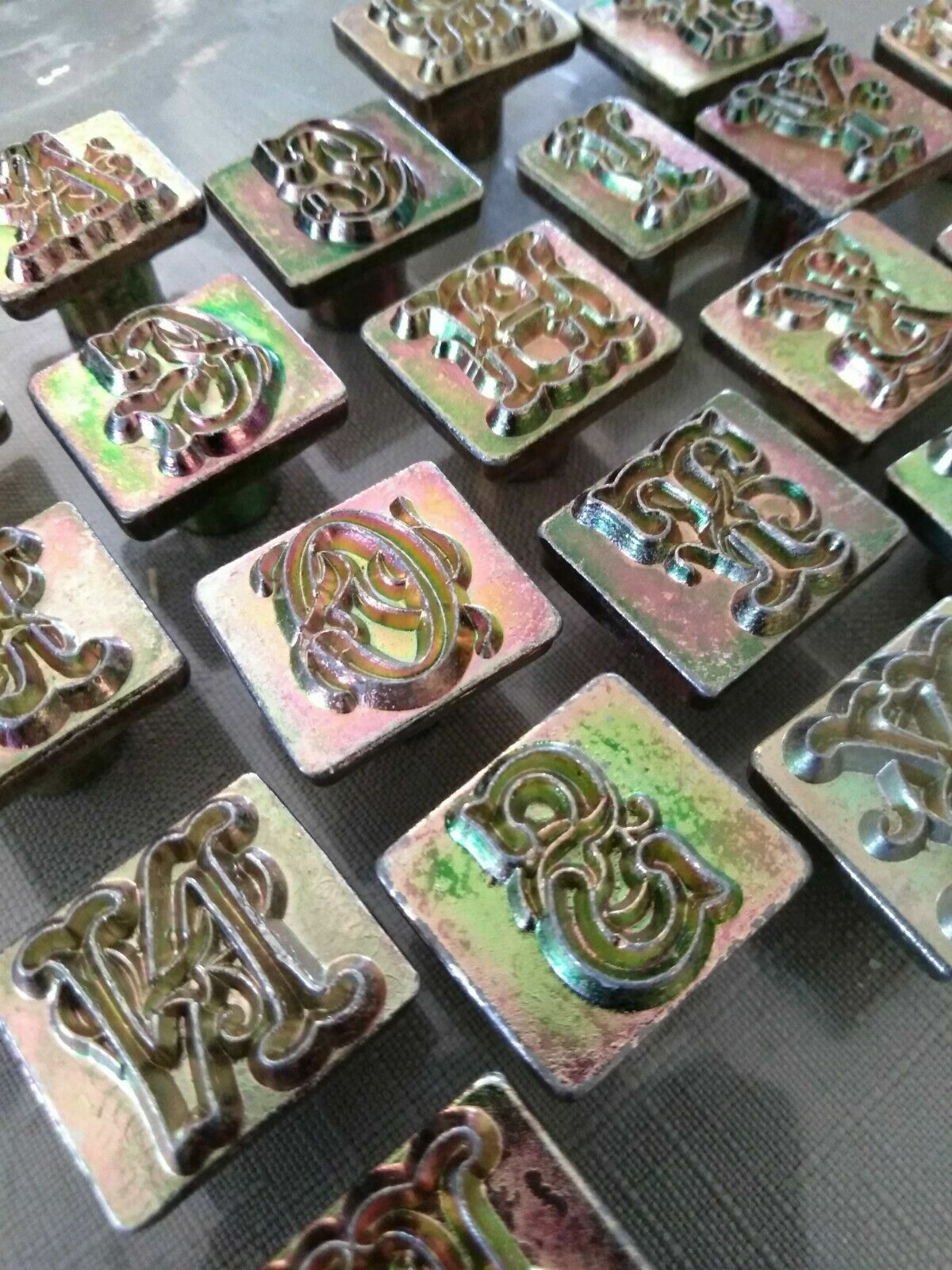 Leather Stamp 3/4" TANDY Craftool Midas SCRIPT ALPHABET SET Replacement LETTER
