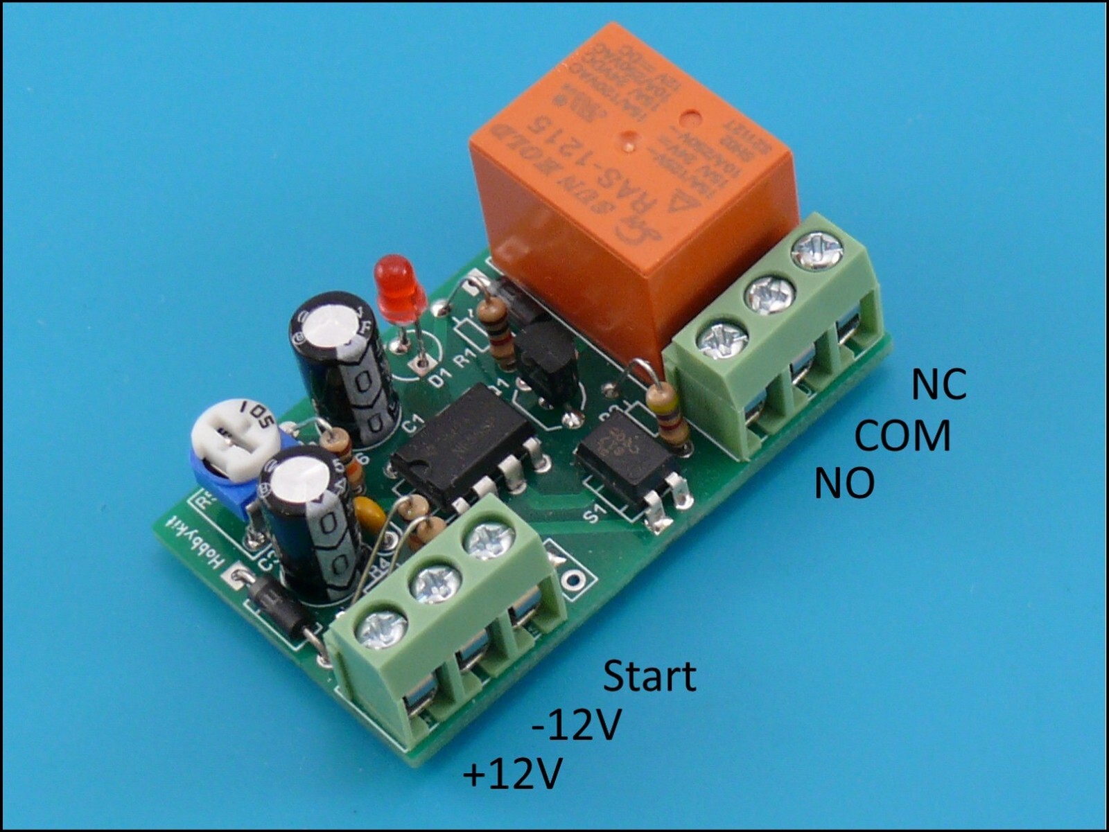 Negative pulse activate Timer switch relay 1 to 50 sec 12V 10A Car HK1589