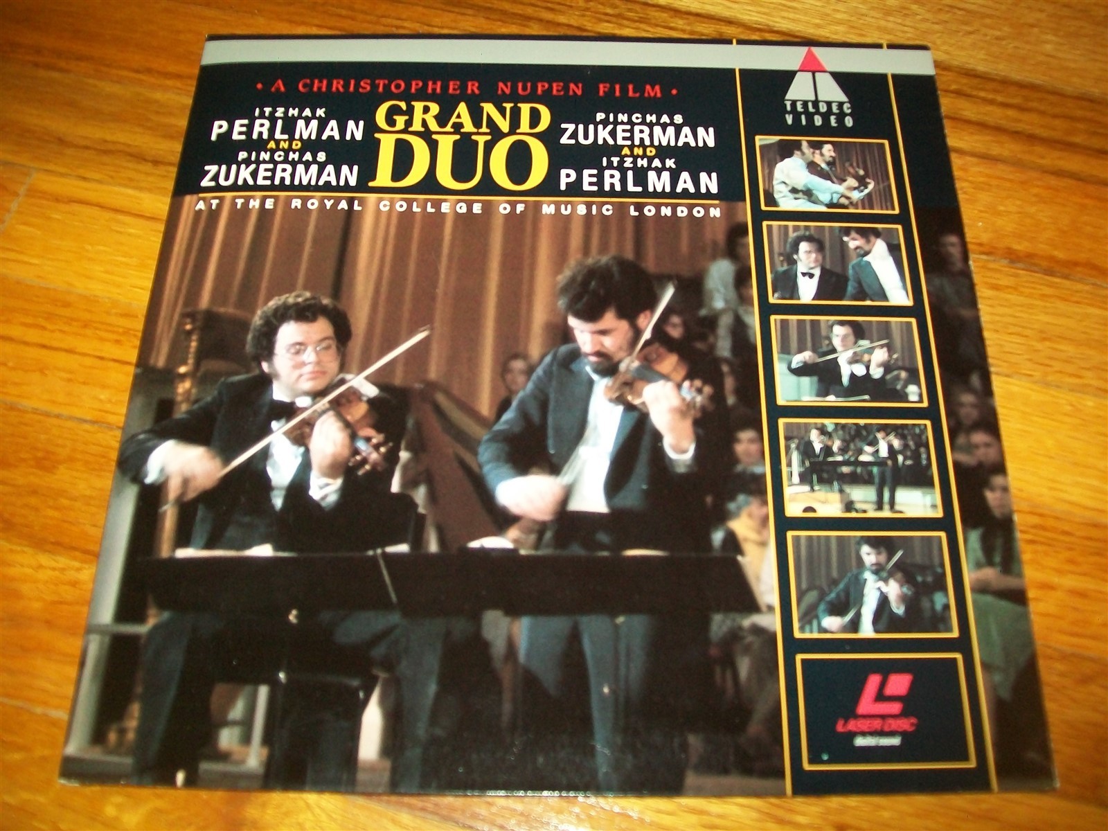 GRAND DUO - ITZHAK PERLMAN AND PINCHAS ZUKERMAN Laserdisc LD CLASSICAL MUSIC
