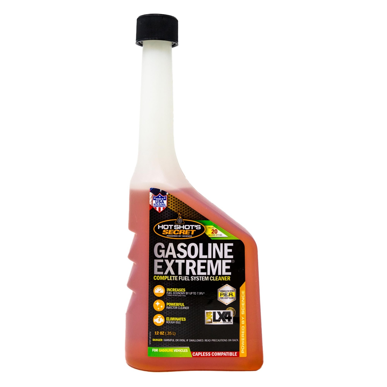 Fuel Additive 12 oz Treats 20 Gallons Hot Shot s Secret Gasoline Extreme Engines