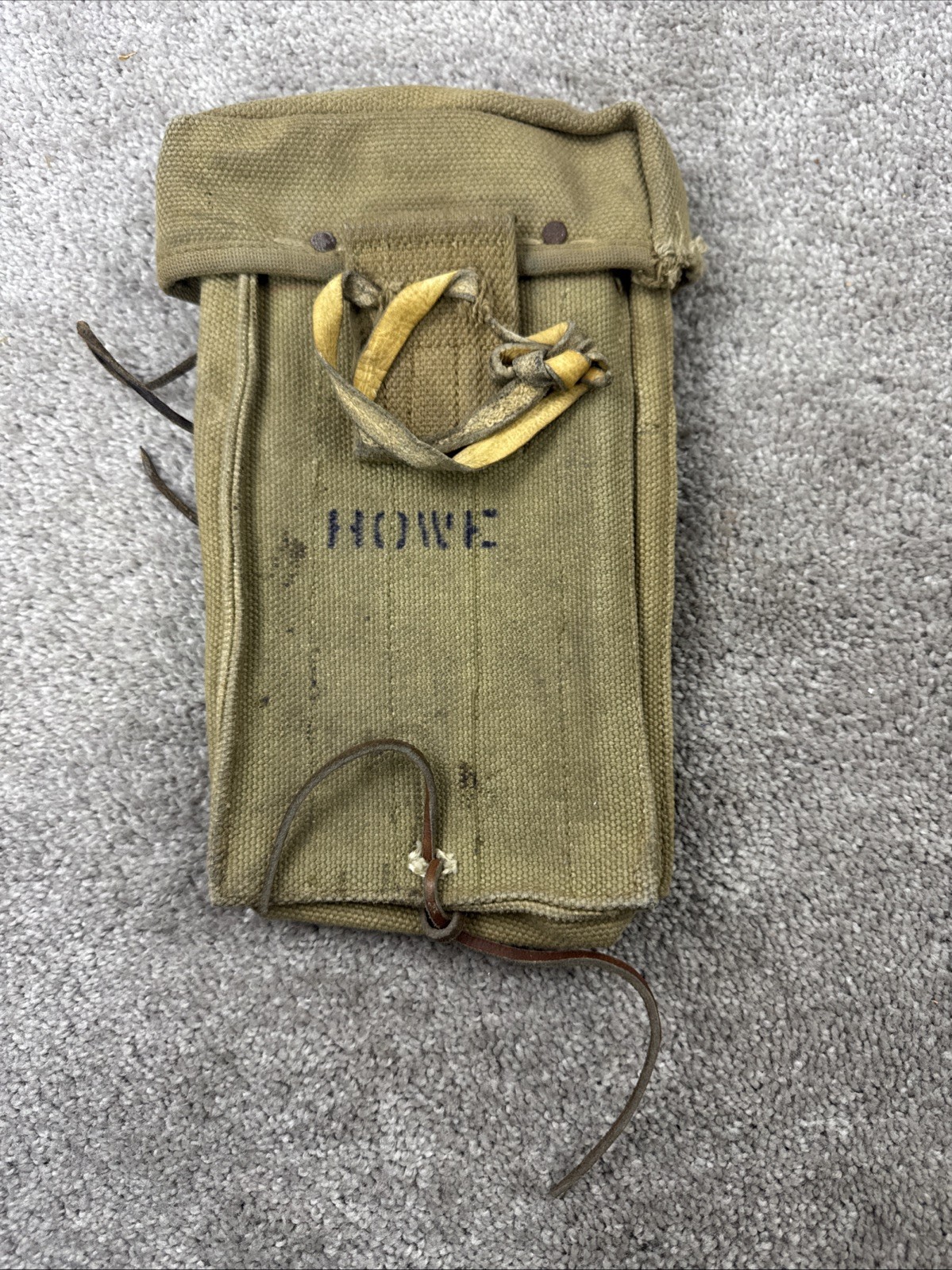 US Military WW2 Era USMC Army HAVERSACK  Canvas Accessory Pouch Bag 5x10