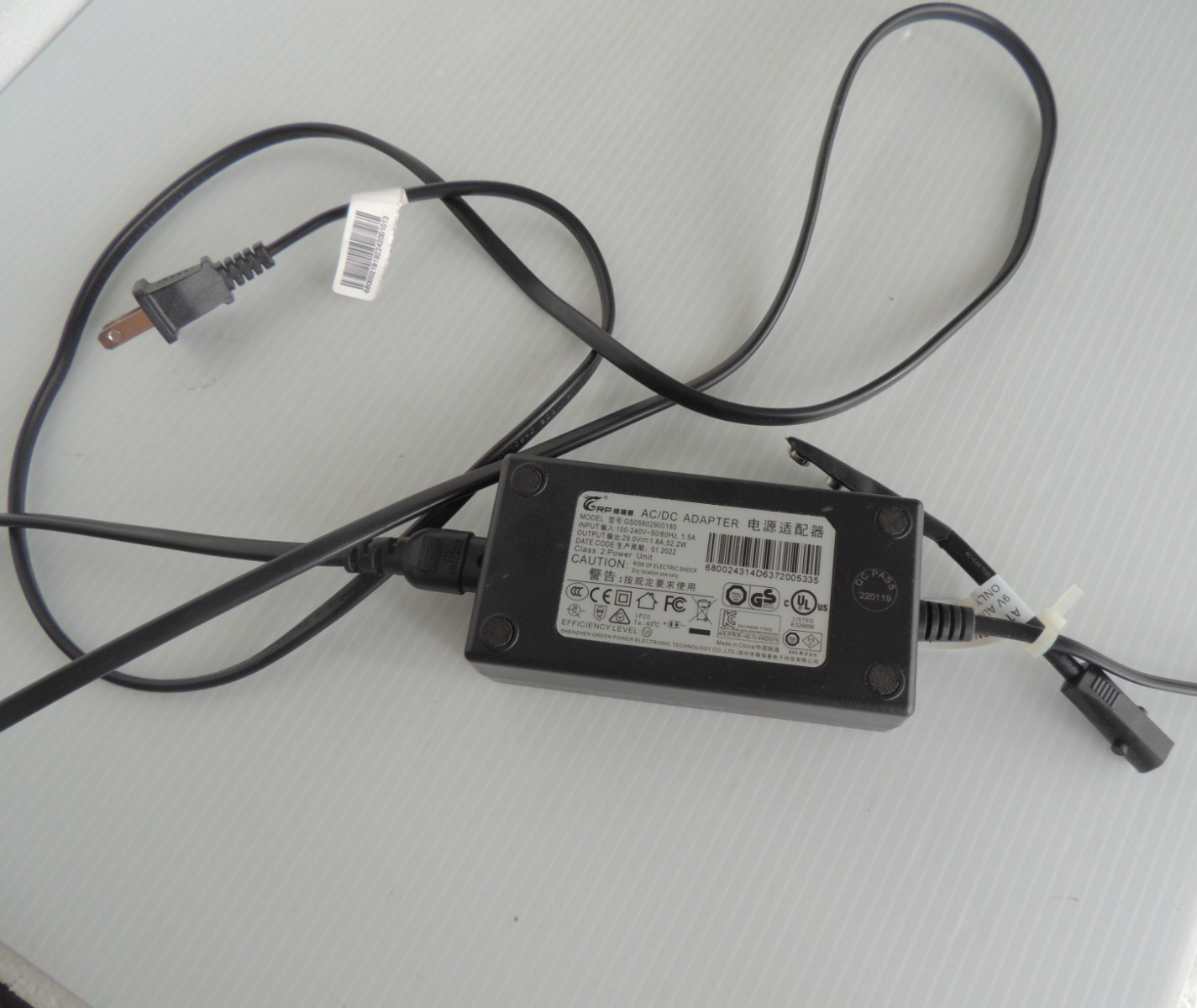 GENUINE OKIN AC/DC Adapter GS05802900180 29V 1.8A Power Supply for Lift Chair M