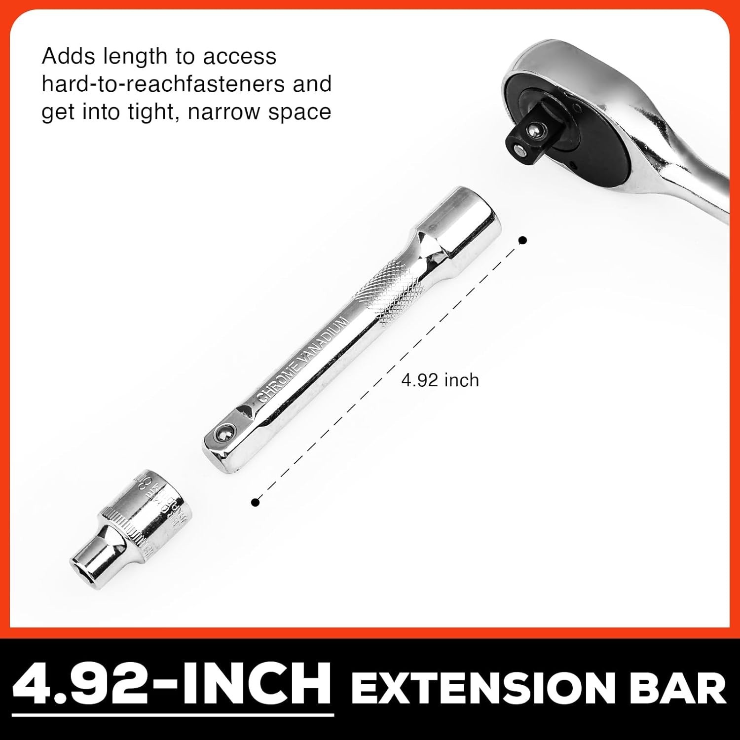 20pcs 1/2 Inch Ratchet Socket Wrench Set, Drive Socket Set with 18 Sockets, 8...