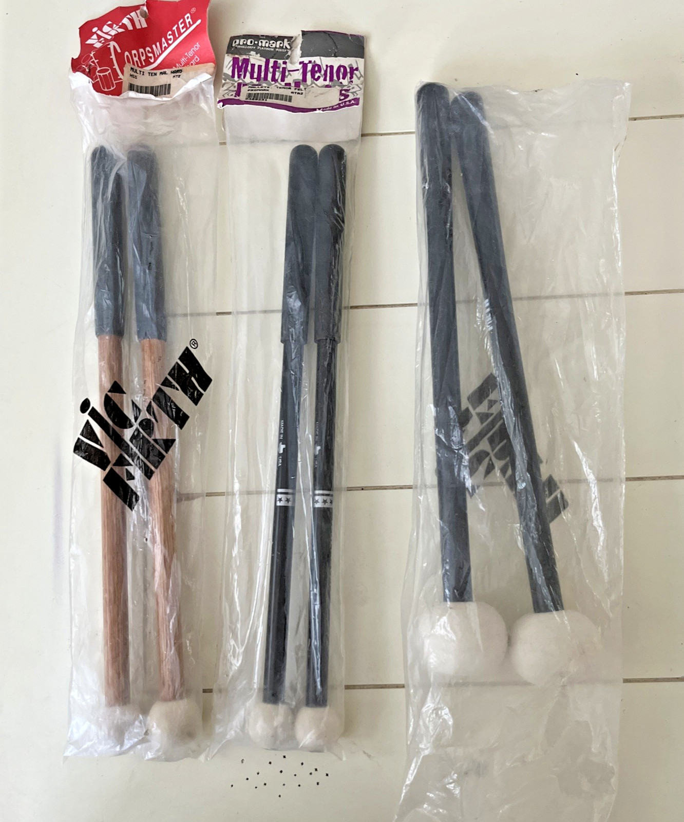 Drum Corp Mallet Lot Of 3 New Old Stock Pro Mark Vic Firth