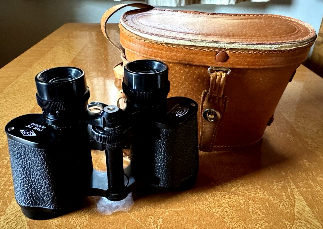 Vintage Opex Binoculars with Original Brown Case 8 x 30~641