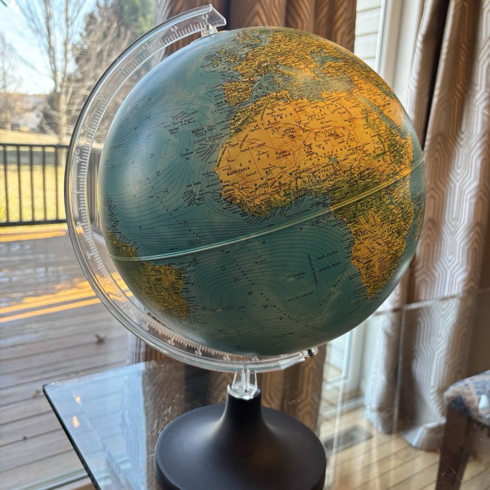 Underwriters Laboratories Desktop Globe 17” Tall FLAW