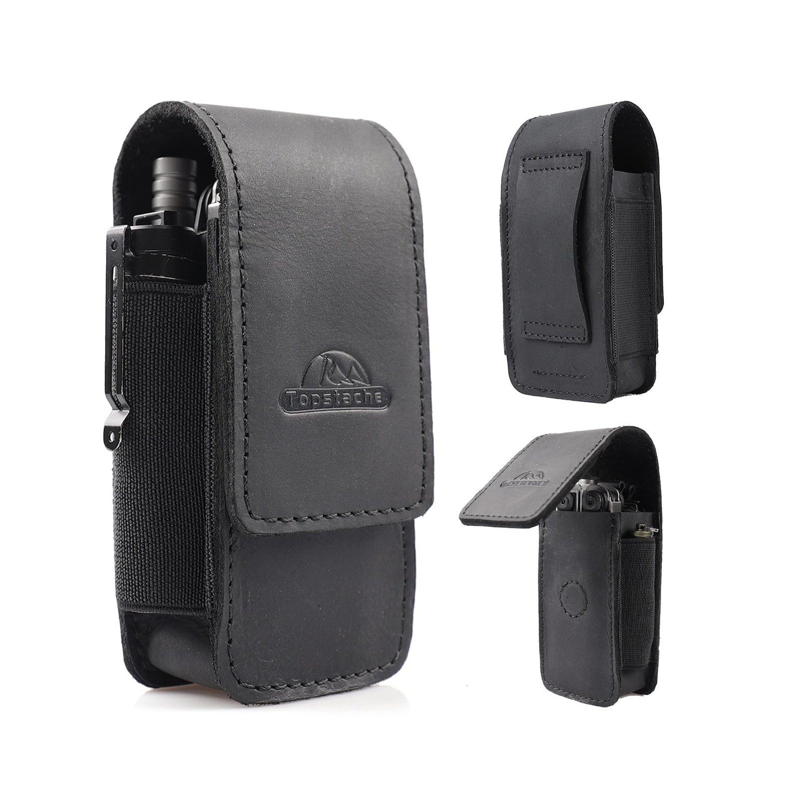 Topstache Leather Multitool Sheath for Belt - Multitool Holster for Belt - Le...