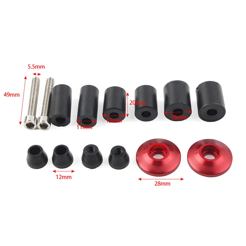 7/8'' Handle Bar End Cap Handlebar Grips Cap Plugs Dirt Bike Motor Orange le