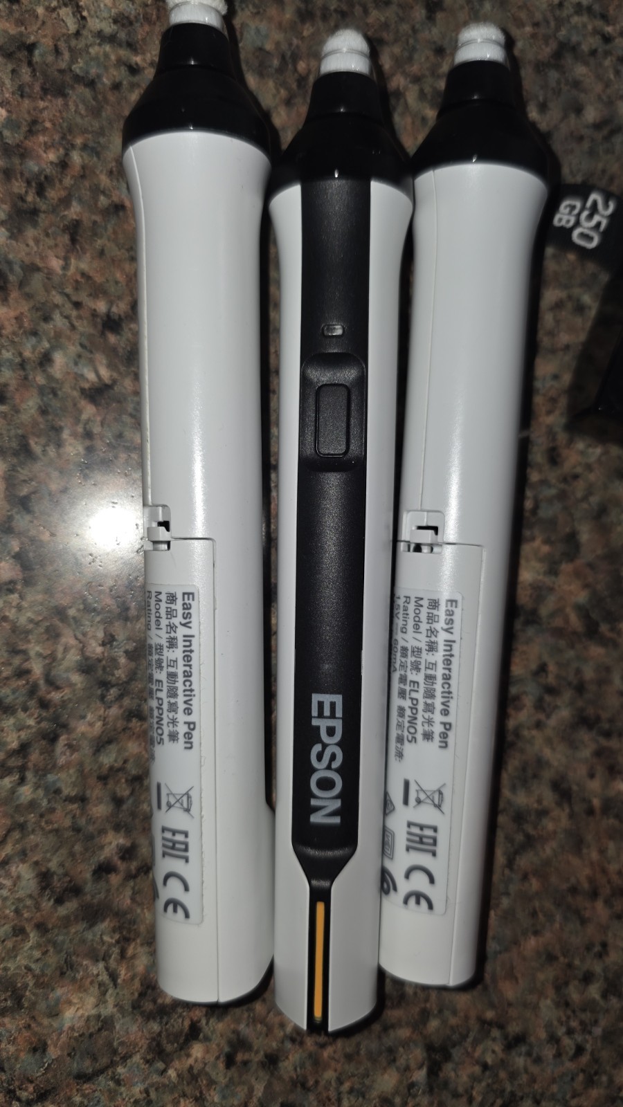 LOT OF 3X Epson ELPPNO5 Easy Interactive Pen / used