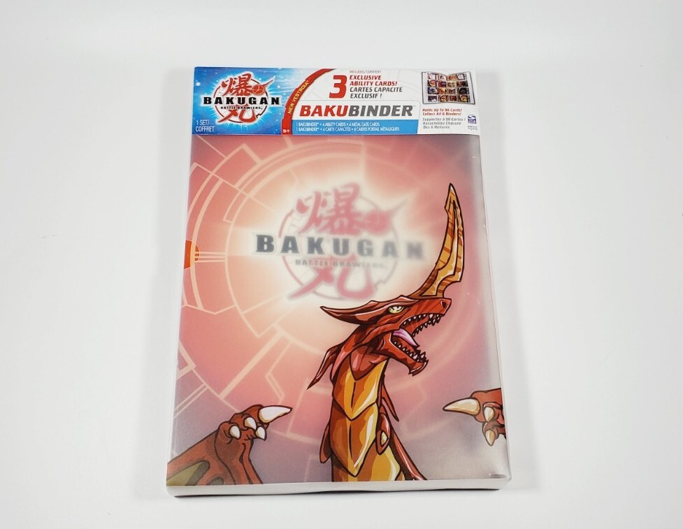 BAKUGAN BakuBinder w/ 3 Ability Cards